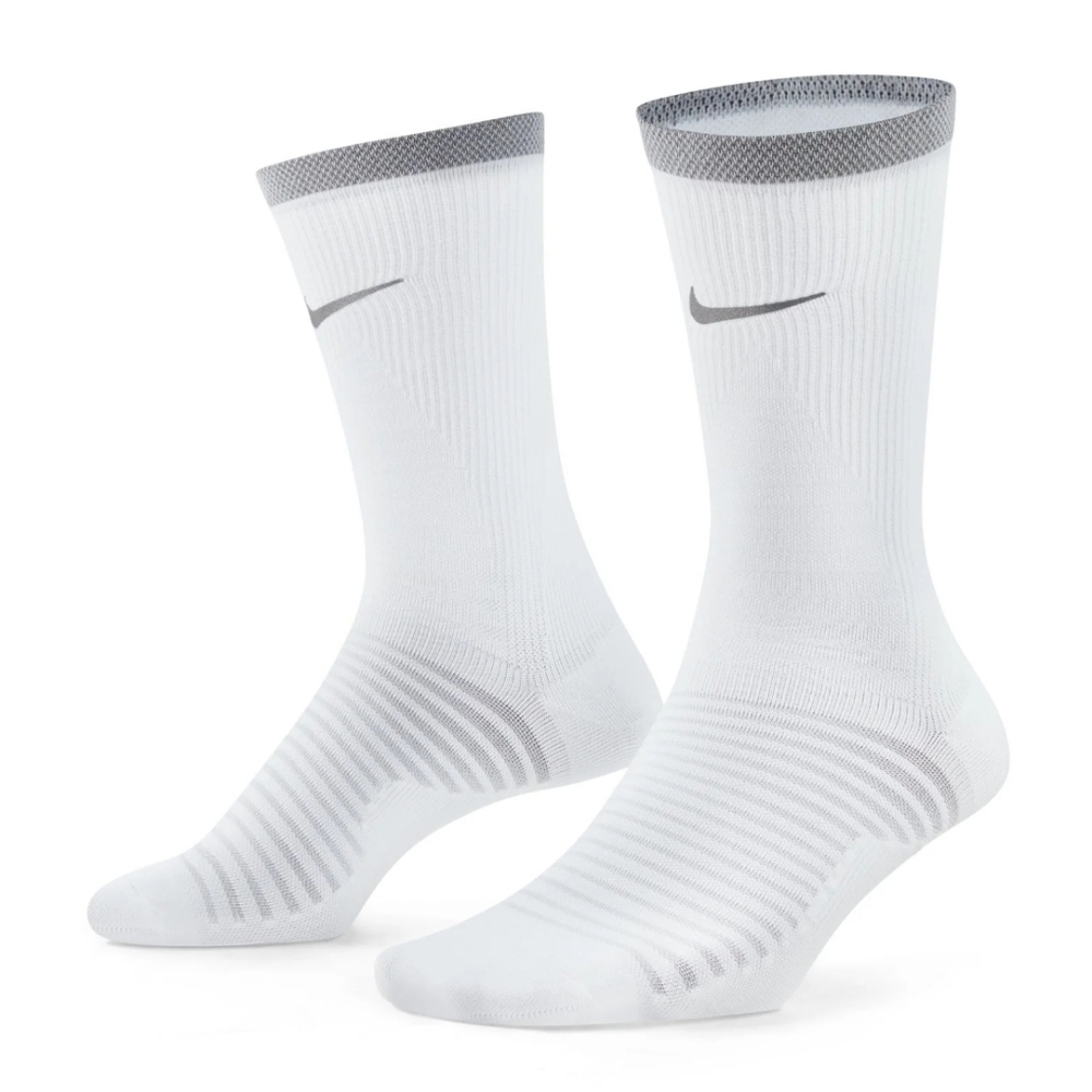 NWT Nike Unisex Spark Dri-FIT Running Crew Socks White Size Medium (DA3584-100)